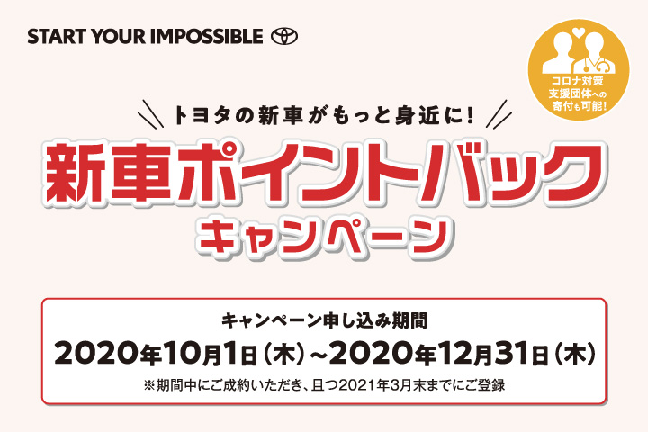 新車ポイントバックキャンペーン
