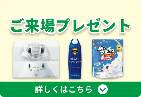 「ご来場プレゼント」詳しくはこちら